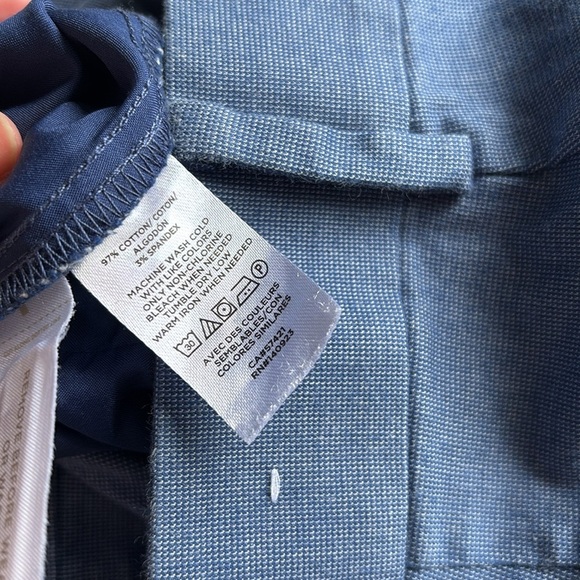 LOFT Blue Cotton Straight Leg Pants | 97% Cotton Trousers Women’s Workwear - Picture 8 of 8